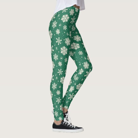 Buddy Elf Snowflake Muster Leggings (Rechts)