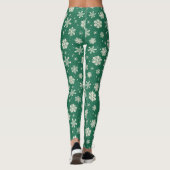 Buddy Elf Snowflake Muster Leggings (Rückseite)