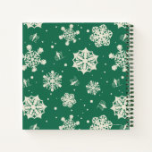 Buddy Elf Snowflake Muster Notizblock (Rückseite)