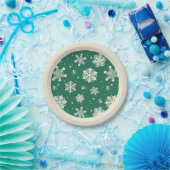 Buddy Elf Snowflake Muster Pappteller (Party)