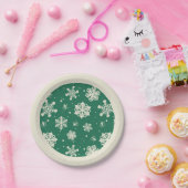 Buddy Elf Snowflake Muster Pappteller (Party)