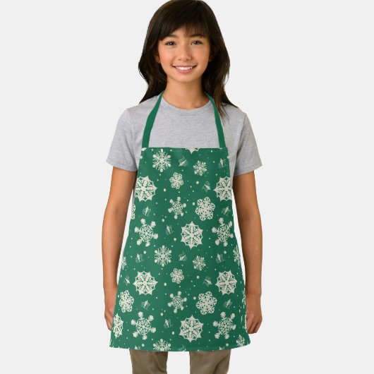 Buddy Elf Snowflake Muster Schürze (Insitu)