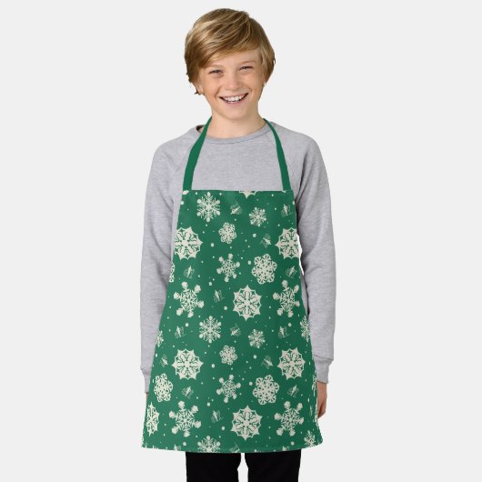 Buddy Elf Snowflake Muster Schürze (Getragen)