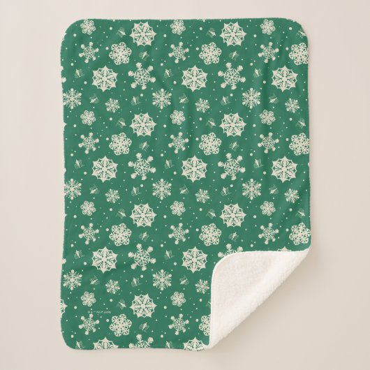 Buddy Elf Snowflake Muster Sherpadecke (Vorderseite)