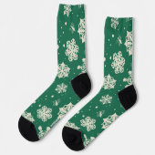 Buddy Elf Snowflake Muster Socken (Linkes Detail)