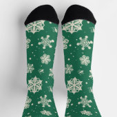 Buddy Elf Snowflake Muster Socken (Oben)