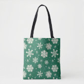 Buddy Elf Snowflake Muster Tasche (Vorderseite)