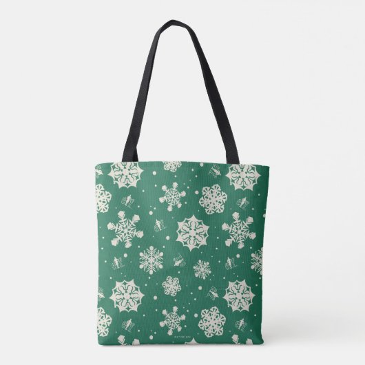 Buddy Elf Snowflake Muster Tasche (Rückseite)
