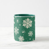 Buddy Elf Snowflake Muster Tasse (Zentrum)