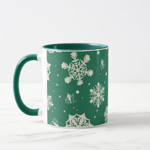 Buddy Elf Snowflake Muster Tasse