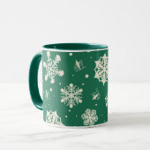 Buddy Elf Snowflake Muster Tasse (Vorderseite Links)