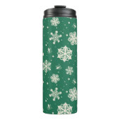Buddy Elf Snowflake Muster Thermosbecher (Vorderseite)