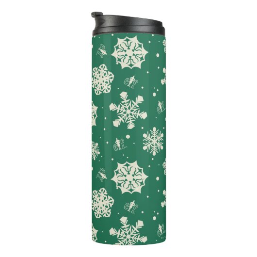 Buddy Elf Snowflake Muster Thermosbecher (Nach rechts gedreht)