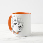 Buddy Ghost Tasse - Fun & Friendly Halloween Vibes (Vorderseite Links)