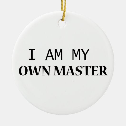 Buddy Keramik Ornament - Minimalistischer Schwarze (Vorne)