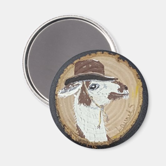 Buddy Llama No Drama Magnet (Vorderseite/Rückseite)