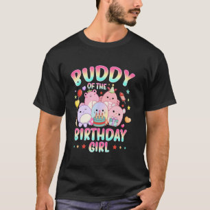 Buddy of the Birthday Girl Squish Squad Geburtstag T-Shirt