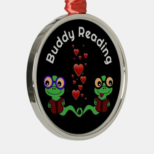 Buddy Reading Ornament Aus Metall (Rechts)