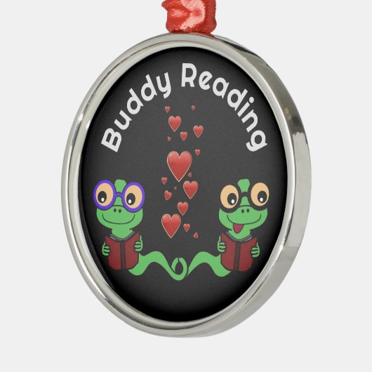 Buddy Reading Ornament Aus Metall (Links)