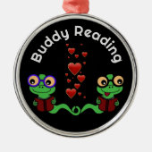 Buddy Reading Ornament Aus Metall (Vorne)