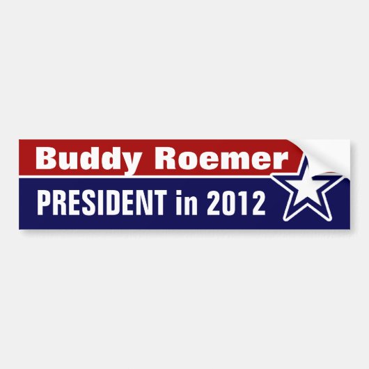 Buddy Roemer für das Amt des Präsidenten 2012 Autoaufkleber (Vorne)
