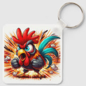 "Buddy Rooster" Double Sided Aluminum Keychain Schlüsselanhänger (Rückseite)