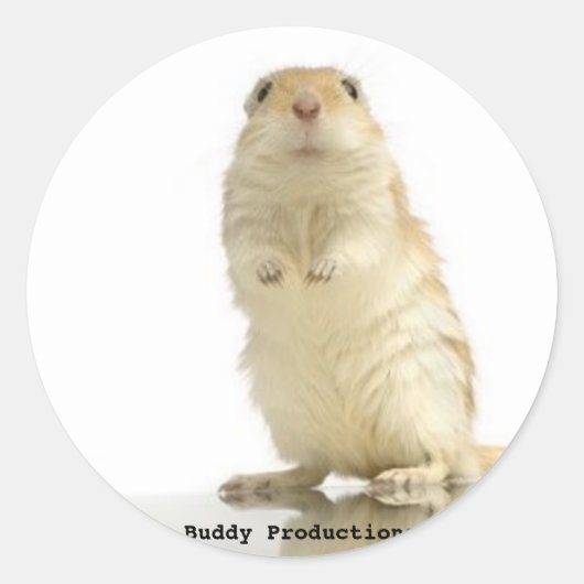 Buddy Sticker, Buddy Productions Runder Aufkleber (Vorderseite)
