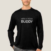 Buddy T - Shirt - Minimalistisches Typografie-Desi (Vorderseite)