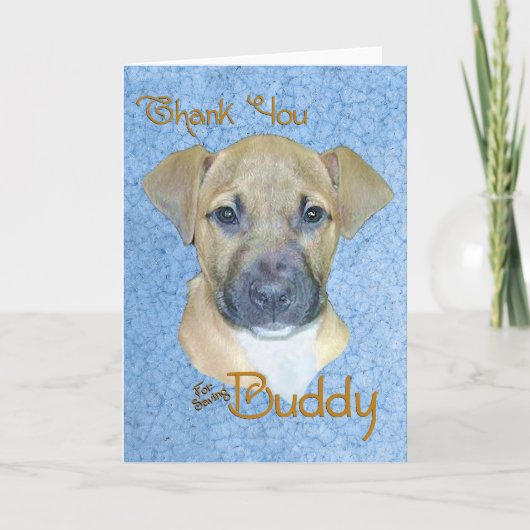 Buddy Thank you Card Dankeskarte (Vorderseite)