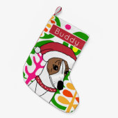Buddy the Christmas Whippet Small Christmas Stocki Kleiner Weihnachtsstrumpf