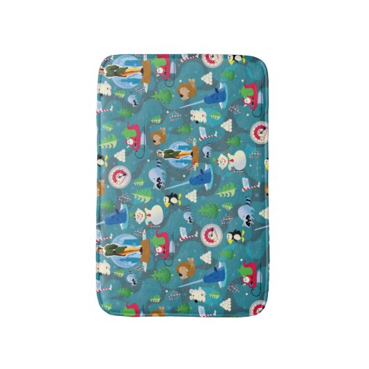Buddy the Elf and Characters Aquamarin Pattern Badematte (Vorderseite Vertikal)