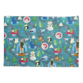 Buddy the Elf and Characters Aquamarin Pattern Kissenbezug (Rückseite)