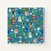 Buddy the Elf and Characters Aquamarin Pattern Notizblock (Rückseite)