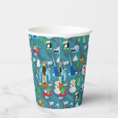 Buddy the Elf and Characters Aquamarin Pattern Pappbecher (Rechts)