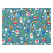Buddy the Elf and Characters Aquamarin Pattern Tischdecke (Vorderseite (Horizontal))