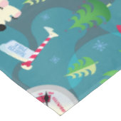 Buddy the Elf and Characters Aquamarin Pattern Tischdecke (Schrägansicht)