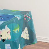 Buddy the Elf and Characters Aquamarin Pattern Tischdecke (Beispiel)