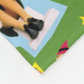 Buddy the Elf and Christmas Icons Pattern Fleecedecke (Ecke)