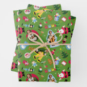 Buddy the Elf and Christmas Icons Pattern Geschenkpapier Set (Beispiel)