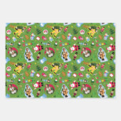 Buddy the Elf and Christmas Icons Pattern Geschenkpapier Set (Vorderseite)