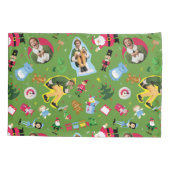 Buddy the Elf and Christmas Icons Pattern Kissenbezug (Rückseite)
