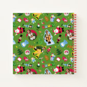 Buddy the Elf and Christmas Icons Pattern Notizblock (Rückseite)