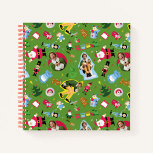 Buddy the Elf and Christmas Icons Pattern Notizblock