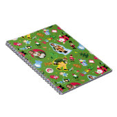 Buddy the Elf and Christmas Icons Pattern Notizblock (Rechte Seite)