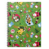 Buddy the Elf and Christmas Icons Pattern Notizblock (Vorderseite)