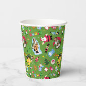 Buddy the Elf and Christmas Icons Pattern Pappbecher (Rückseite)
