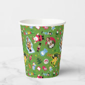 Buddy the Elf and Christmas Icons Pattern Pappbecher (Links)