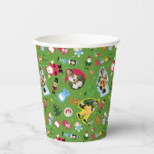 Buddy the Elf and Christmas Icons Pattern Pappbecher (Vorderseite)