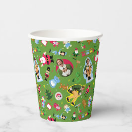 Buddy the Elf and Christmas Icons Pattern Pappbecher