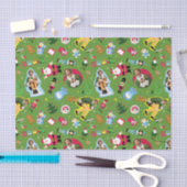 Buddy the Elf and Christmas Icons Pattern Seidenpapier (Handwerk)